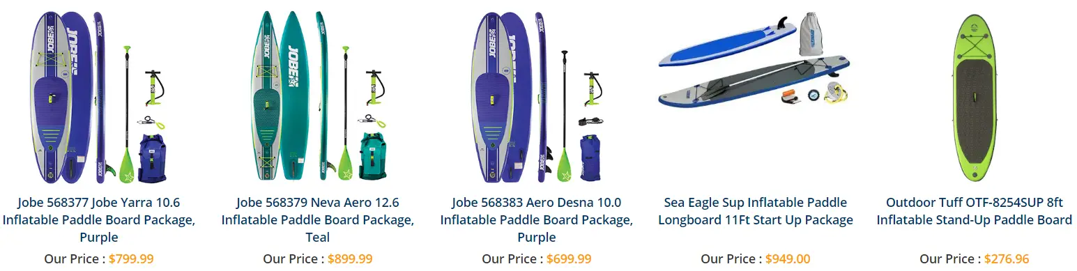 Get an inflatable paddle board